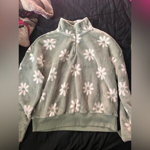 LG Kids Green and White Floral Jacket